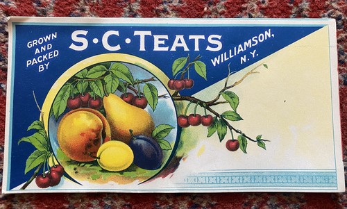 Antique 1920s fruit box crate - antique,