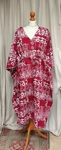 Vintage batik wax print - print, long