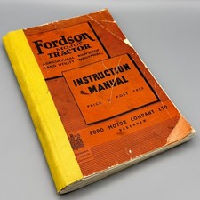 FORDSON MAJOR TRACTOR ORIGINAL 1949 OWNERS INSTRUCTION MANUAL