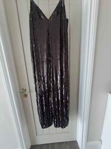 Zara burgandy sequin jumpsuit - burgandy,