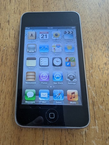 Silver black apple - silver, ipod