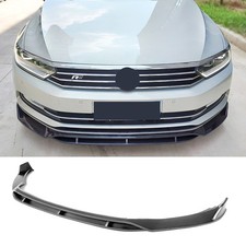 Gloss Black Front Splitter Spoiler Lip Fits VW PASSAT B8 3G 2014-2019 TDI TSI