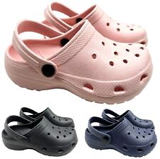 KIDS GIRLS BOYS UNISEX SLIP ON GARDEN POOL SLIDERS CLOG BEACH SUMMER SANDALS SZ