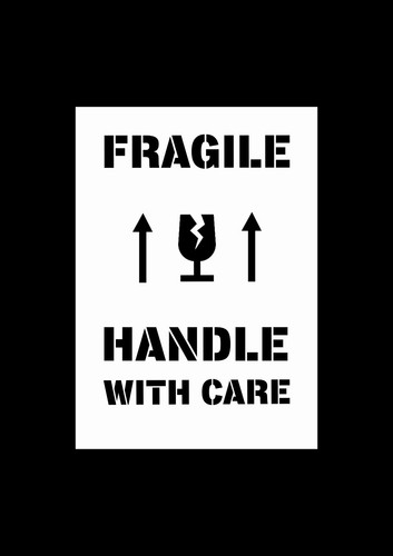 Reusable fragile handle - handle, with