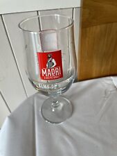 RARE ITEM-New Madri Spanish Lager Tall Pint Size Chalice Glass