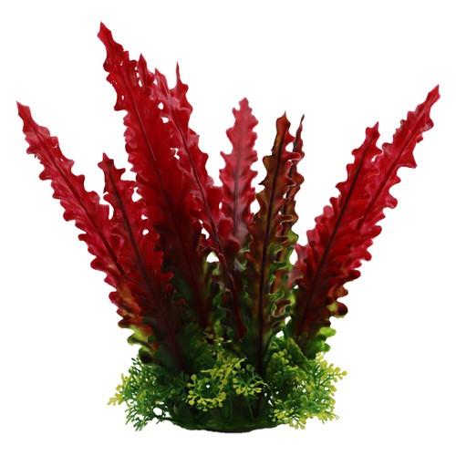 Swell wavy red fern artificial - red,