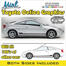 Toyota CELICA VVT Side Stripes GT JDM Decals Stickers Graphics NO P&P 006