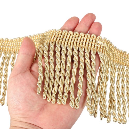 Light beige fringe trim - fringe, trim,