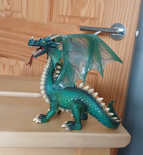Schleich green dragon - schleich, 5.5"
