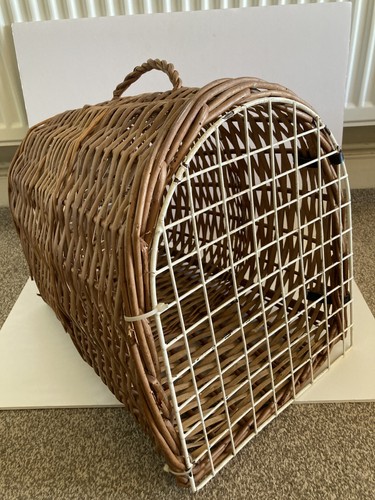 Vintage wicker cat - vintage,