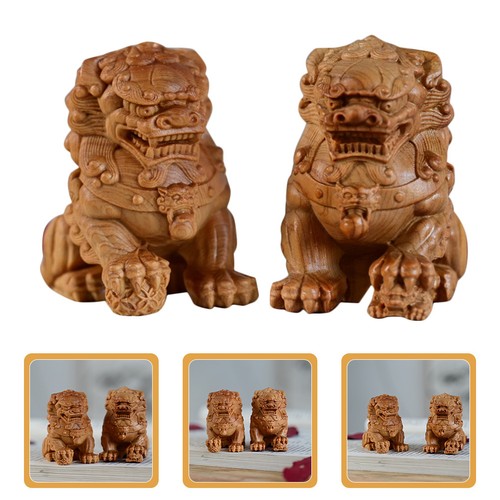 Wooden lion home decor - home,