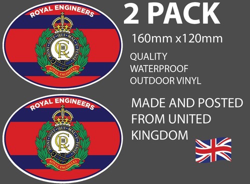 Royal engineers flag - flag, oval