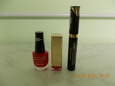 BN Max Factor X Nail Varnish and Lipstick + Free MasterpieceMax Mascara