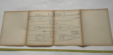 Classic Yacht Blueprint Plate