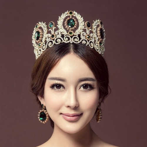 9cm tall crystal - tall, tiara