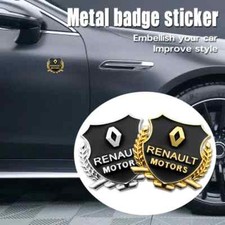 2pcs 3D Metal Car Body Trunk Sticker Emblem Badge Decals for Renault Car Styling