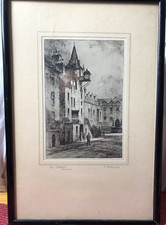 Signed Print By F Robson, Titled "The Tolbooth Edinboro" (Canongate Tolbooth)