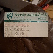 30/1/1994 Norwich v Manchester