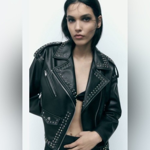 Zara studded faux - studded,