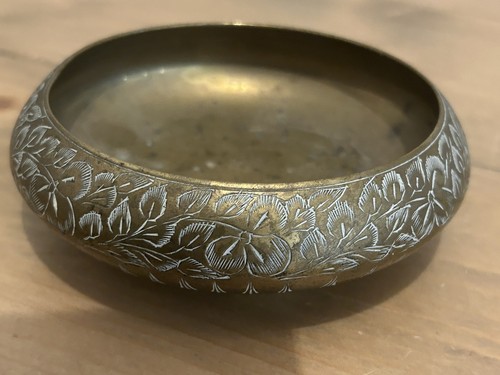 Antique engraved indian heavy - engraved,