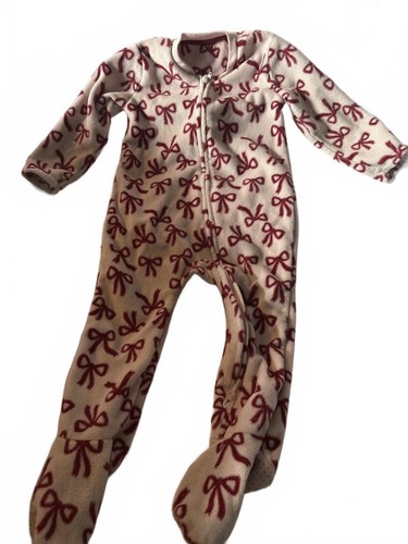 George baby cream red - cream, bow