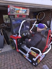 Nas Car Arcade Machine Coin Operated Working Order Racing Game