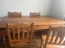 Sheesham Wooden Dining Table with 4 Chairs