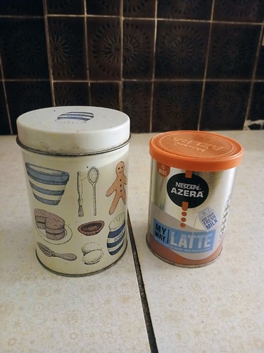 Two used empty - two, nescafe