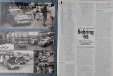 Original CC 1984 extracted mag article Wet 1965 SEBRING event - Works MGB Midget