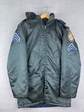 Cold Weather Parka Vintage 70s Coat Hollofil 808 officer jacket (fits L)