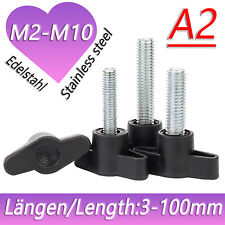 Thumb Screws Hand Grip Knob Wing Knobs Bolts A2 Stainless Steel M4 M5 M6 M8