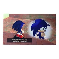 Sonic Series Meme Playmat | TCG Gaming | MTG TTRPG | Funny Playmat