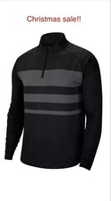 Nike Dri-Fit Vapor Reglan Long Sleeve Top Golf Half Zip Soft Strechy Fabric-M