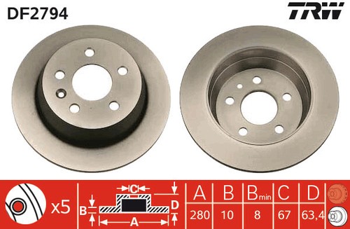 New brake disc - 2x,