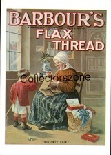 Barbour's Flax Thread  Advertising Postcard Mumbles Railway Co series unposted
