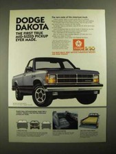 1987 Dodge Dakota Truck Ad -