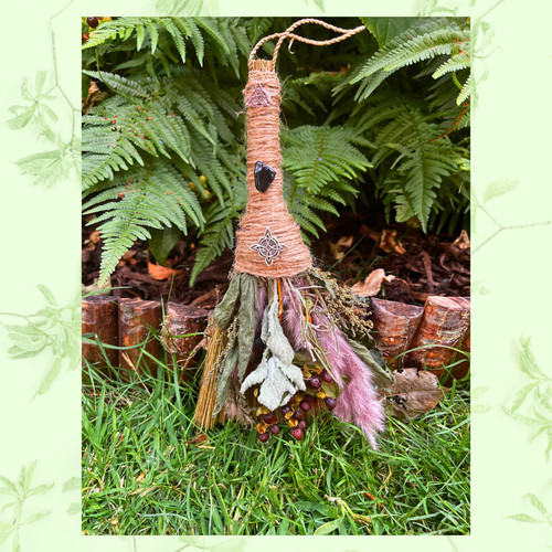 Handmade altar besom broom - besom,