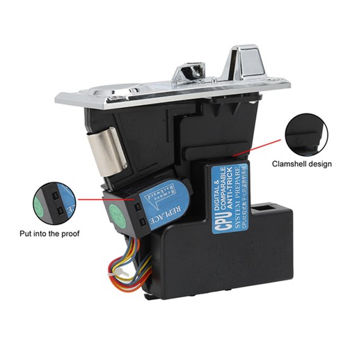 Duty coin acceptor with - duty,