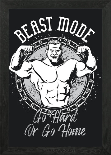 Beast mode framed wall art - beast,