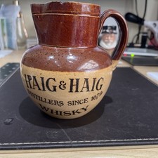 Vintage Haig & Haig Scotch Whisky Jug  by DOULTON LAMBETH ENGLAND. 1/2 pint.