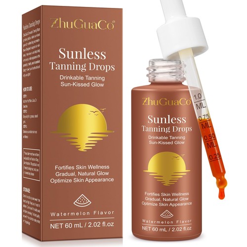 Tanning drops drink drinkable - drops, drink,