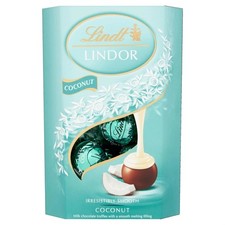 Lindt Lindor Coconut Truffles 200g - Gift Box, Smooth Melting Chocolate