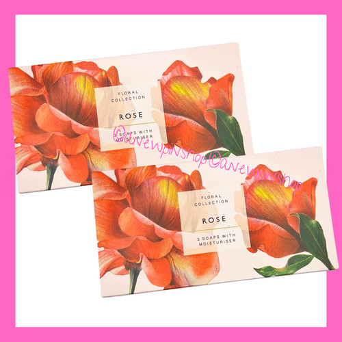 Rose soap bars 2x boxes - bars,