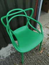 Set Of 4 Stackable Modern indoor outdoor Retro Dining Garden Chairs Master Style