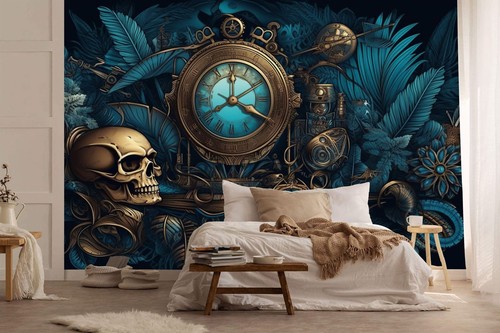 Vintage peony steampunk - steampunk, ai