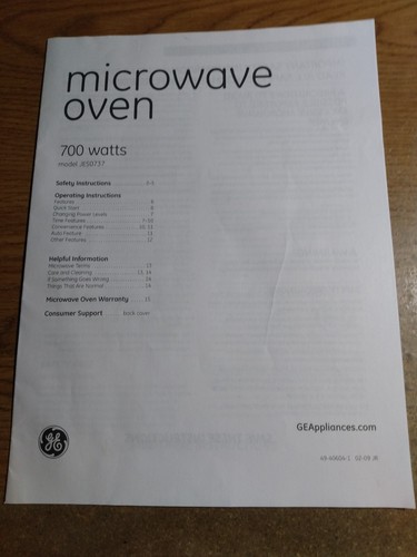 Microwave oven jes0737 - oven,