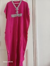Lovely pink moroccan dress jilbab kaftan abaya for girl and women 