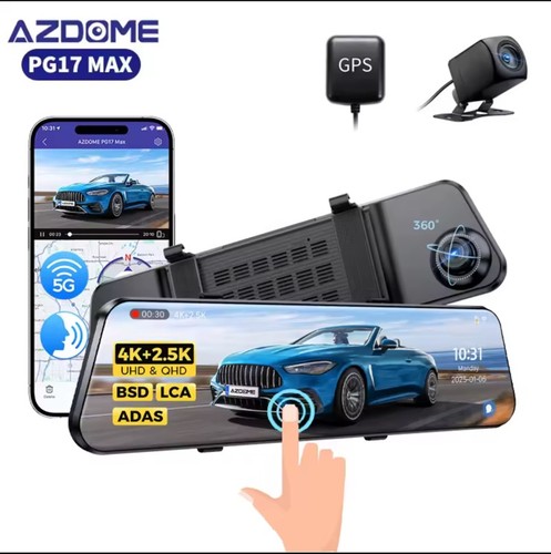 Mirror dash cam 4k - mirror, front