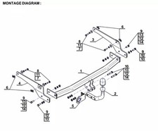 Swan Neck Tow Bar For PEUGEOT