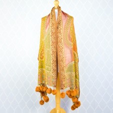 Wool Paisley Shawl Wrap Scarf
